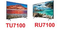 مقایسه تلویزیون ru7100 وتلویزیون tu7100