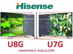 مقایسه تلویزیون هایسنس u7g و تلویزیون هایسنس u8g